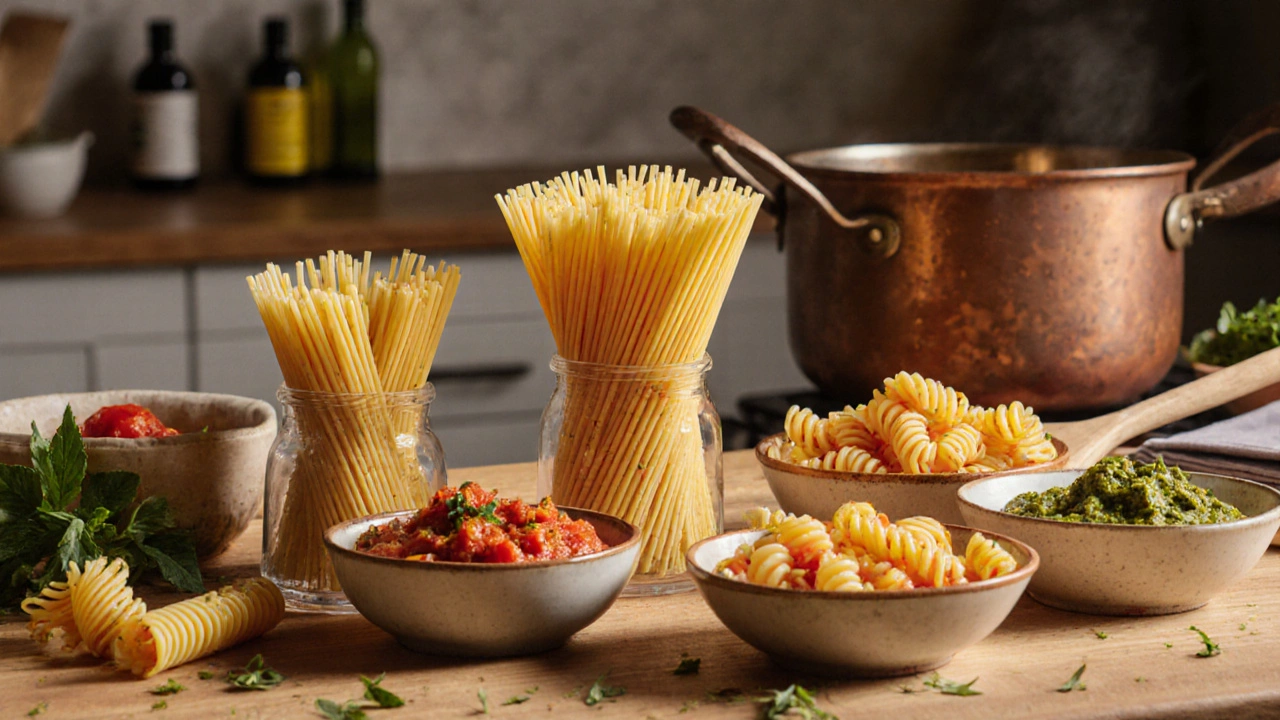 3 Most Popular Pasta Types - Spaghetti, Penne & Fusilli