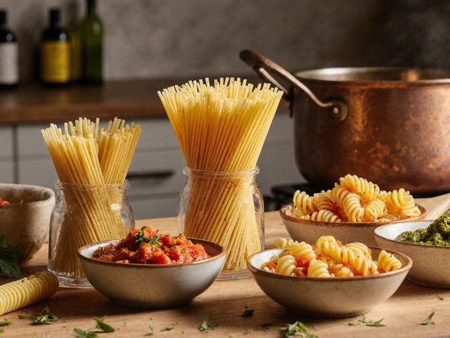 3 Most Popular Pasta Types - Spaghetti, Penne & Fusilli